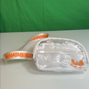 Whataburger Clear White Crossbody Bag